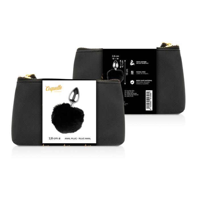 COQUETTE CHIC DESIRE – PLUGUE ANAL METAL TAMANHO L 2.8 X 4.1 CM