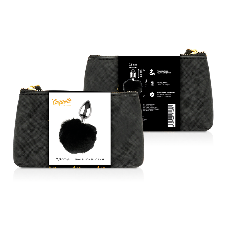 COQUETTE CHIC DESIRE - PLUGUE ANAL METAL TAMANHO L 2.8 X 4.1 CM - Image 2