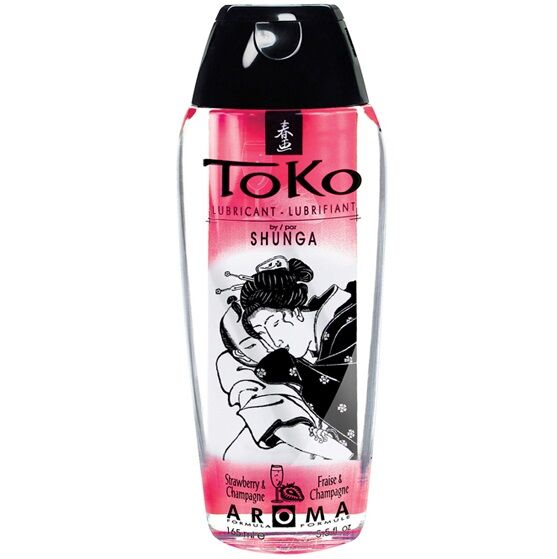 SHUNGA – TOKO AROMA LUBRIFICANTE DE MORANGO E CHAMPANHE
