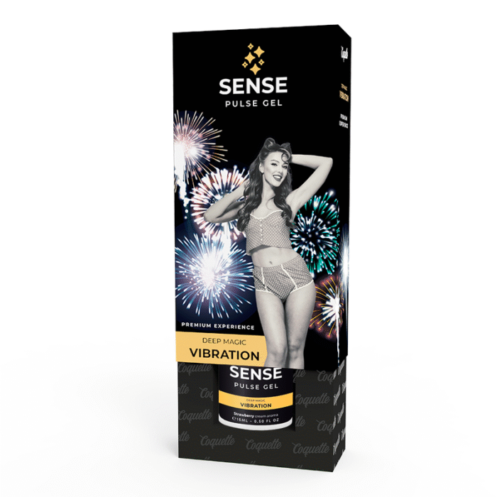 COQUETTE CHIC DESIRE – GEL VIBRADOR PULSE MORANGO LÍQUIDO PREMIUM 15ML