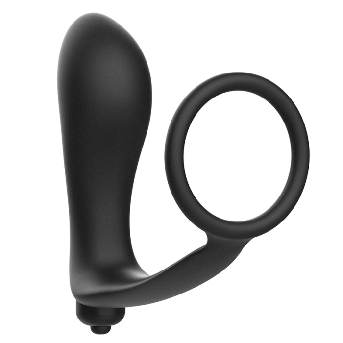 ADDICTED TOYS – PLUG ANAL VIBRATÓRIO COM ANEL PARA PÊNIS