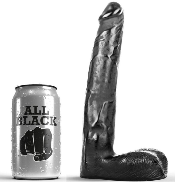 ALL BLACK – DILDO REALÍSTICO 21 CM
