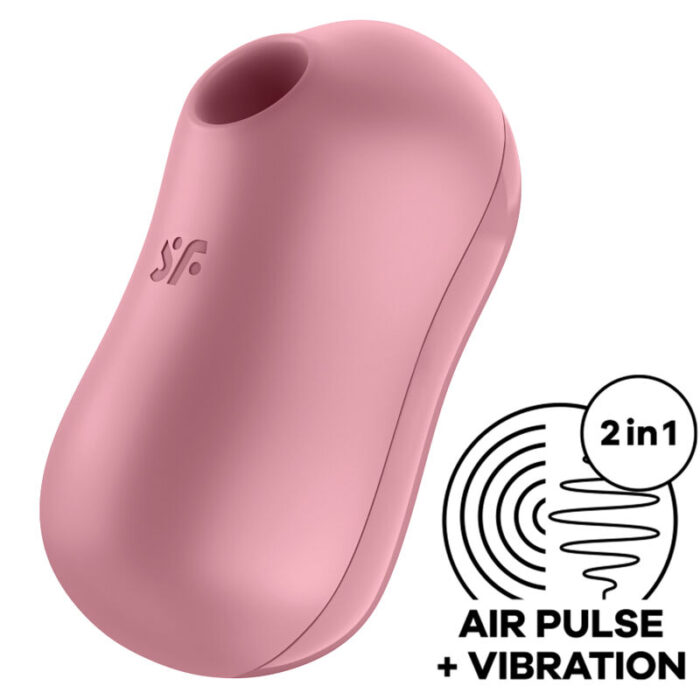 SATISFYER – ESTIMULADOR E VIBRADOR DE PULSO DE AR COTTON CANDY ROSA