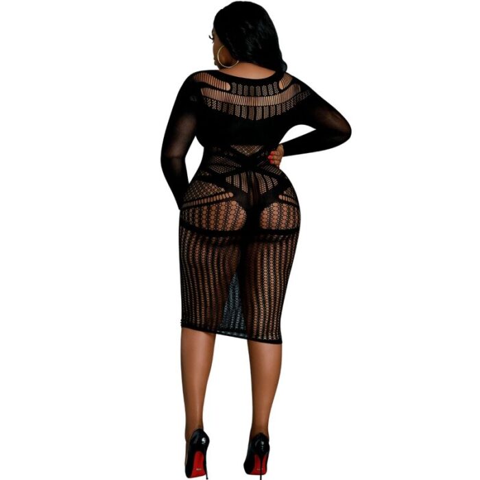 MOONLIGHT – VESTIDO MODELO 3 PRETO PLUS SIZE