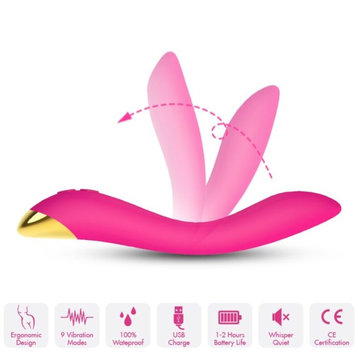 ARMONY – FLAMINGO VIBRADOR MULTPOSIÇÃO FÚCSIA