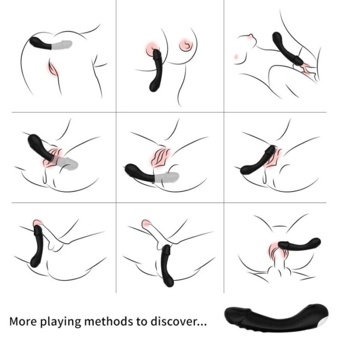 ARMONY – DILDO VIBRADOR G-SPOT SILICONE PRETO