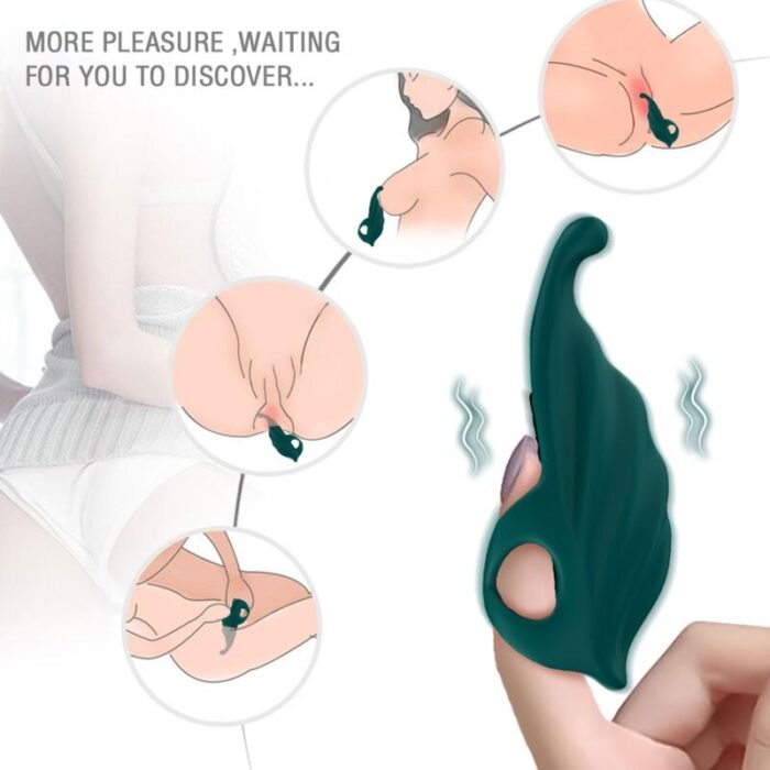 ARMONY – ESTIMULADOR DE DEDO E VIBRADOR VERDE