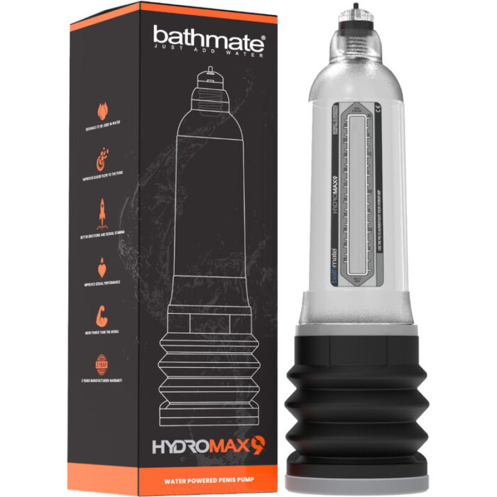 BATHMATE – HYDROMAX 9 BOMBA DE AUMENTO DO PÉNIS TRANSPARENTE