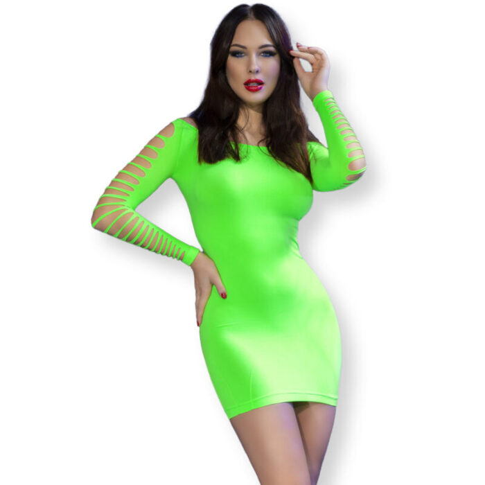 CHILIROSE – VESTIDO CR 4617 VERDE S/M