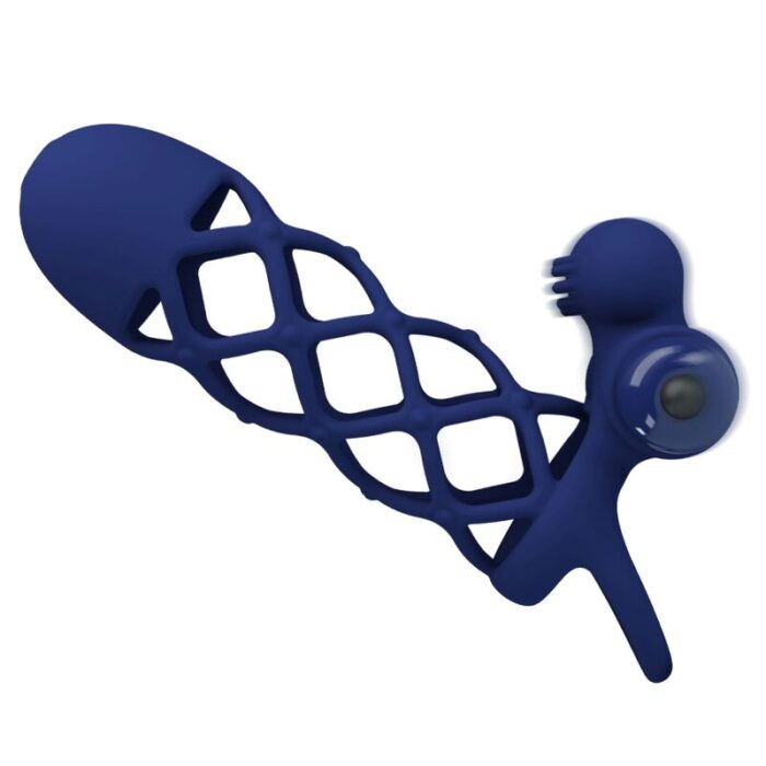 PRETTY LOVE – GIANN ANEL VIBRADOR COM BAINHA DE SILICONE AZUL