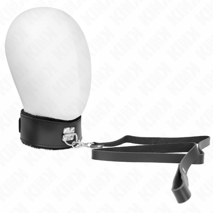 KINK – COLAR COM CINTO 116 CM COM ALÇA DE COURO PRETA AJUSTÁVEL 40-48 CM X 6 CM