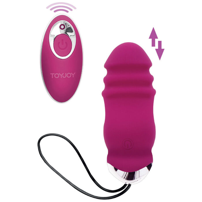 TOYJOY – FELICIDADE SUNN SIDE PARA CIMA E PARA BAIXO VIBRADOR FÚCSIA CONTROLE REMOTO