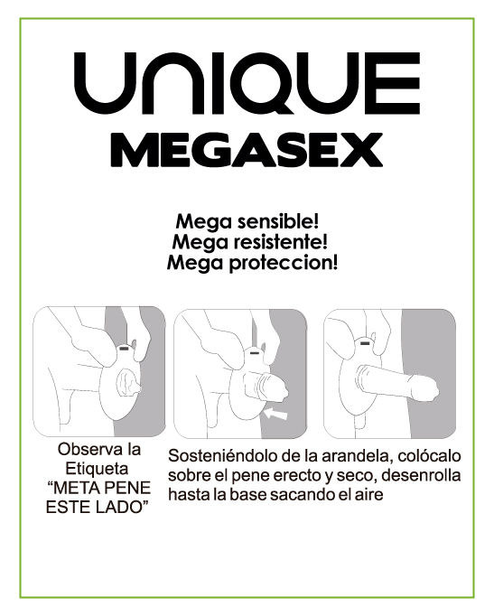 UNIQ – MEGASEX LATEX FREE SENSITIVE CONDOMS 3 UNITS