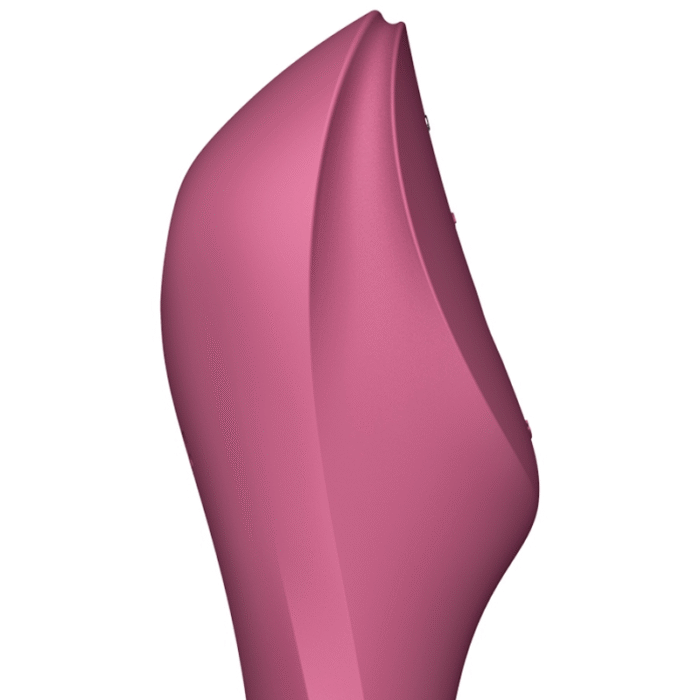 SATISFYER – VIBRADOR DE PULSO DE AR CURVY TRINITY 3 VERMELHO