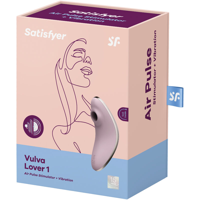 SATISFYER - VULVA LOVER 1 ESTIMULADOR E VIBRADOR DE PULSO DE AR VIOLETA - Image 4