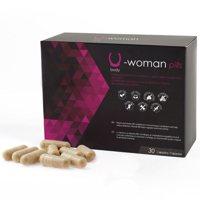 500 COSMETICS – U-WOMAN AUMENTA A LIBIDO FEMININA – 30 CÁPSULAS