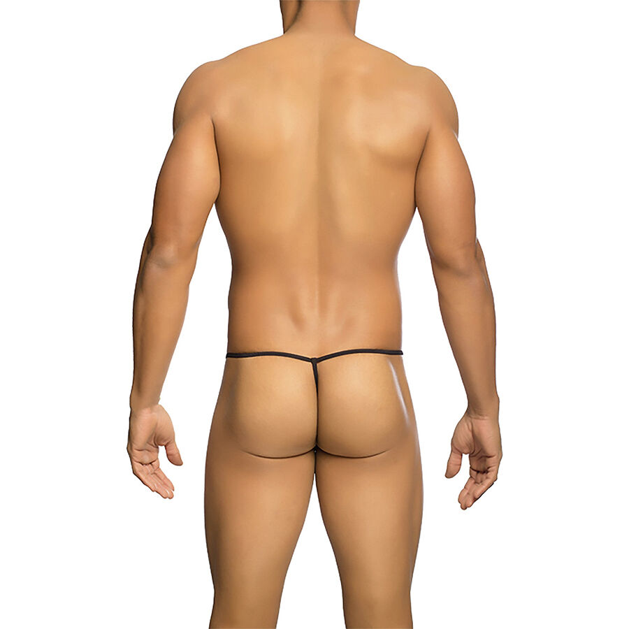 MOB - TANGA TRANSPARENTE EM FORMATO T PRETA TAMANHO L/XL - Image 3