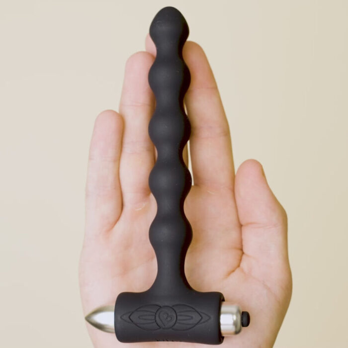 ROCKS-OFF – PETITE SENSATIONS PEARLS PLUG ANAL VIBRADOR PRETO