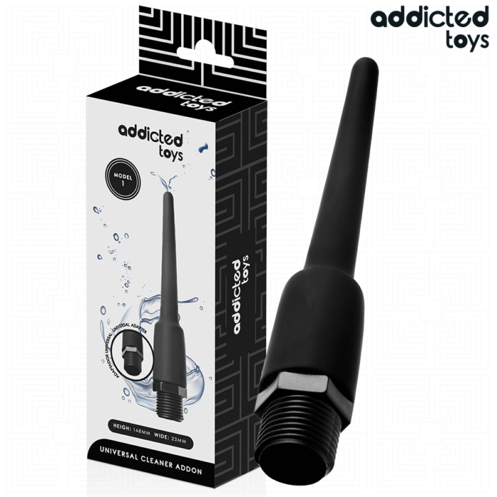 ADDICTED TOYS – LIMPADOR ANAL COM ADAPTADOR UNIVERSAL MODELO 1