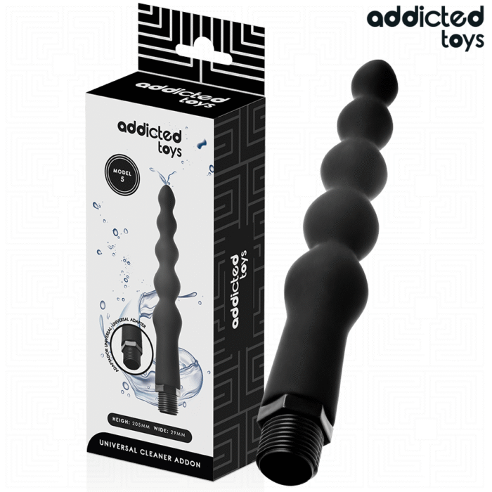 ADDICTED TOYS – LIMPADOR ANAL COM ADAPTADOR UNIVERSAL MODELO 5