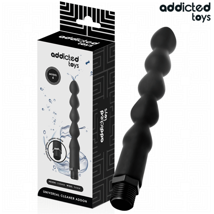 ADDICTED TOYS – LIMPADOR ANAL COM ADAPTADOR UNIVERSAL MODELO 6
