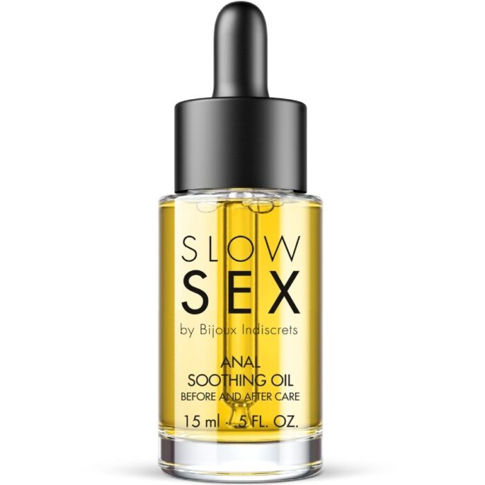 BIJOUX INDISCRETS – ÓLEO ANAL CALMANTE PARA SEXO LENTO 15 ML