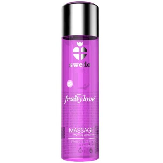 SWEDE – FRUITY LOVE EFEITO DE AQUECIMENTO ÓLEO DE MASSAGEM ROSA FRAMBOESA E RUIBARBO 60 ML
