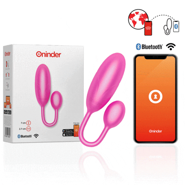 ONINDER – OVO VIBRATÓRIO DENVER ROSA 7 X 2,7 CM APLICATIVO GRATUITO