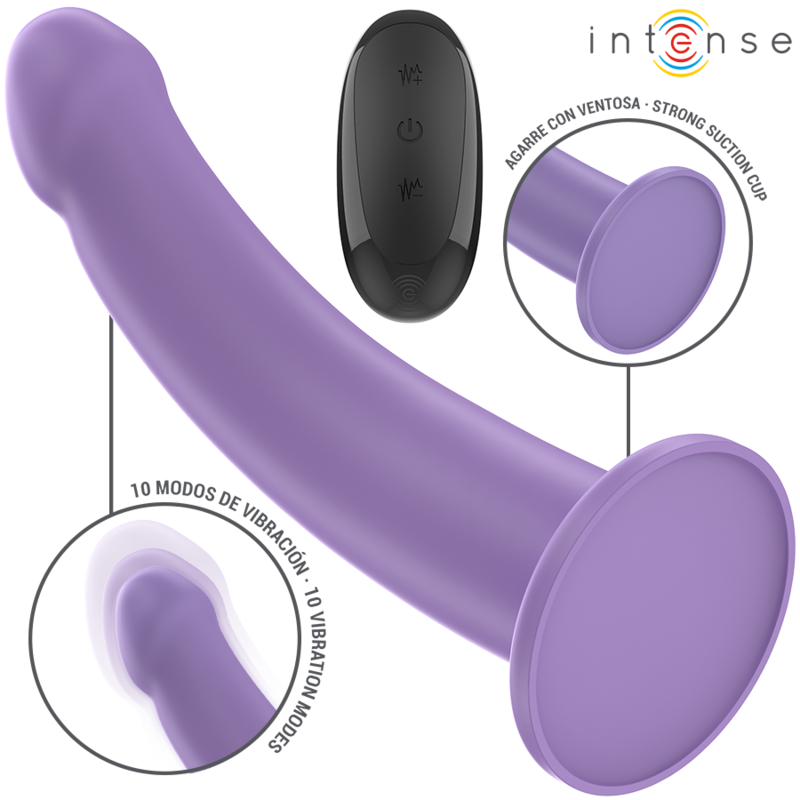 INTENSE - VIBRADOR EDDIE 17,5 CM 10 VIBRAÇÕES ROXO CONTROLE REMOTO - Image 2