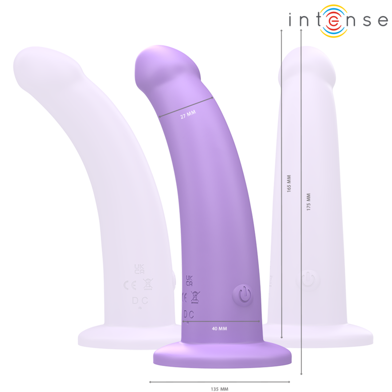INTENSE - VIBRADOR EDDIE 17,5 CM 10 VIBRAÇÕES ROXO CONTROLE REMOTO - Image 3